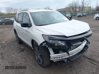 2022 Honda Pilot Sport with VIN 5FNYF6H32NB051544, listed as a IAAI auction lot 42081135 with 16,728 mi miles and . Bid and sale history available at carsss.com. Image 1.