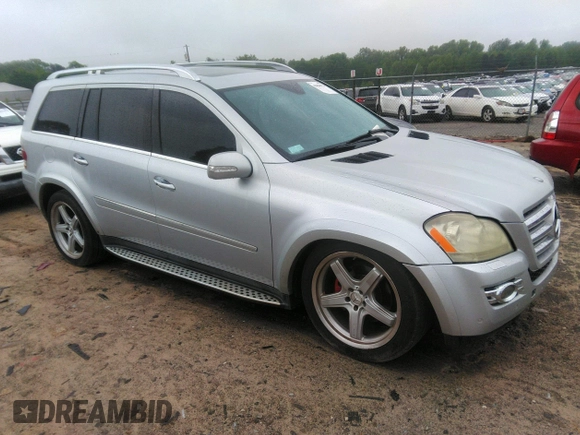2008 Mercedes-Benz GL-Class 5.5L with VIN 4JGBF86E88A389514, listed as a IAAI auction lot 42084973 with 162,662 mi miles. Bid and sale history available at carsss.com. Image 1.