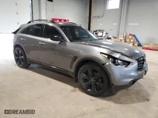 2015 Infiniti QX70 with VIN JN8CS1MW2FM483363, listed as a Copart auction lot 56015284 with 0 mi miles. Bid and sale history available at carsss.com. Image 4.