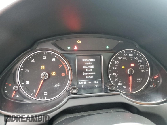 2015 Audi Q5 Premium Plus with VIN WA1DGAFP6FA090940, listed as a Copart auction lot 55791425 with 130,738 mi miles and Salvage title. Bid and sale history available at DreamBid. Image 9.