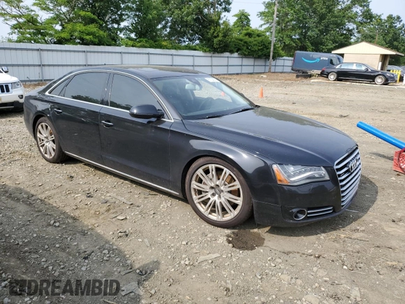 2014 Audi A8 3.0L TDI with VIN WAURMAFD8EN000797, listed as a Copart auction lot 61024275 with 188,223 mi miles and Clean title. Bid and sale history available at DreamBid. Image 4.