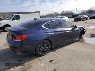 2019 Genesis G70 Advanced z VIN KMTG64LA4KU036568, wystawiony jako Copart lot #72016542 z przebiegiem 54 217 mil mil oraz . Historia ofert i sprzedaży dostępna na DreamBid. Obrazek 3.