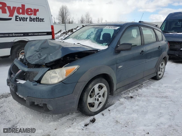 2008 Pontiac Vibe with VIN 5Y2SL65818Z407141, listed as a Copart auction lot 47924395 with 114,944 mi miles and Salvage Title. Bid and sale history available at carsss.com. Image 1.