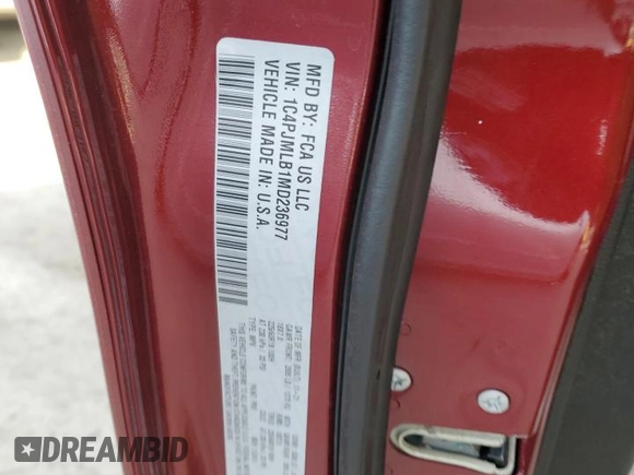 2021 Jeep Cherokee Latitude Plus с VIN 1C4PJMLB1MD236977, выставлен на аукционе Copart как лот 46686425 с пробегом 30 799 миль миль и Списание • Salvage title. История ставок и продаж доступна на DreamBid. Изображение 13.