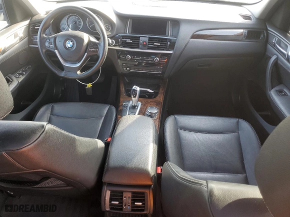 2017 BMW X3 sDrive28i with VIN 5UXWZ7C55H0T43879, listed as a Copart auction lot 43236315 with 161,205 mi miles and Salvage Title. Bid and sale history available at carsss.com. Image 8.