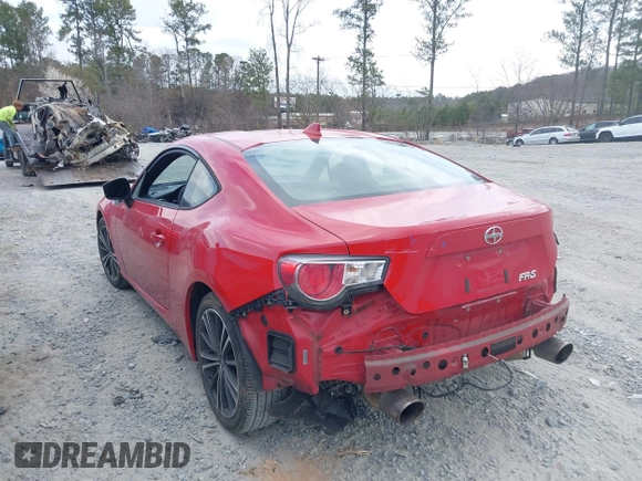 2015 Scion FR-S with VIN JF1ZNAA10F8702616, listed as a IAAI auction lot 41719852 with 95,855 mi miles. Bid and sale history available at carsss.com. Image 3.