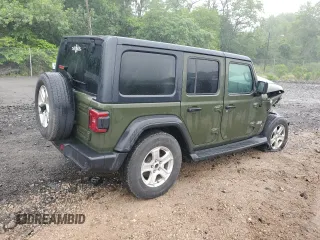2021 Jeep Wrangler Unlimited Sport S с VIN 1C4HJXDN0MW659729, выставлен на аукционе Copart как лот 61238145 с пробегом 54 565 миль миль и Списание • Salvage title. История ставок и продаж доступна на DreamBid. Изображение 3.