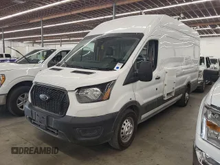 2023 Ford Transit Cargo with VIN 1FTBW3U84PKB20116, listed as a IAAI auction lot 42748031 with 6,591 mi miles and . Bid and sale history available at DreamBid. Image 4.