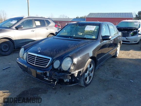 2002 Mercedes-Benz E-Class with VIN WDBJF65J32B485019, listed as a IAAI auction lot 41388188 with 119,417 mi miles. Bid and sale history available at carsss.com. Image 6.