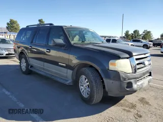2007 Ford Expedition EL XLT with VIN 1FMFK15527LA06756, listed as a Copart auction lot 81134164 with 201,146 mi miles and Salvage Title. Bid and sale history available at carsss.com. Image 4.