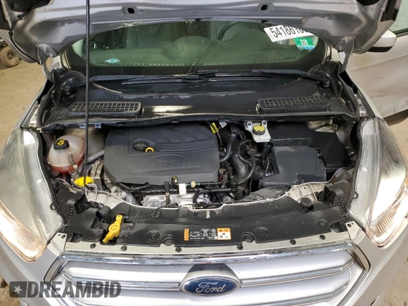 2017 Ford Escape SE with VIN 1FMCU9GD9HUC06111, listed as a Copart auction lot 54186185 with 85,998 mi miles and Salvage Title. Bid and sale history available at DreamBid. Image 12.