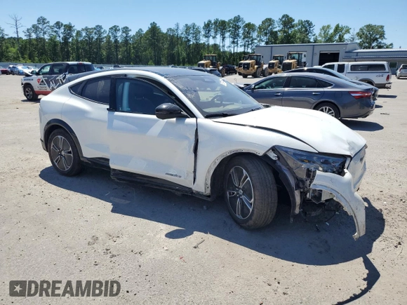 2023 Ford Mustang Mach-E Premium with VIN 3FMTK3R43PMA72439, listed as a Copart auction lot 57874145 with 21,282 mi miles and Salvage title. Bid and sale history available at DreamBid. Image 4.