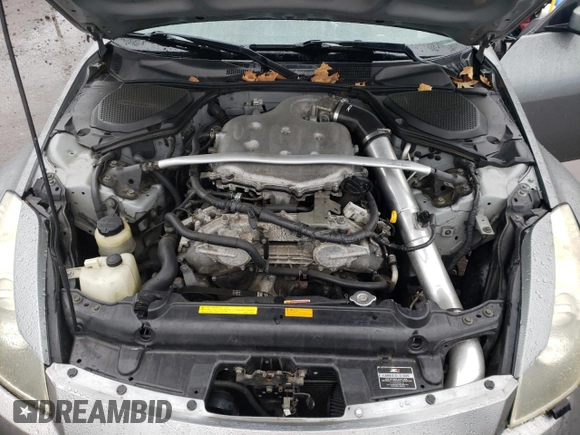 2006 Nissan 350Z Touring with VIN JN1AZ34E46M352617, listed as a Copart auction lot 71928234 with 195,583 mi miles and Salvage Title. Bid and sale history available at DreamBid. Image 11.