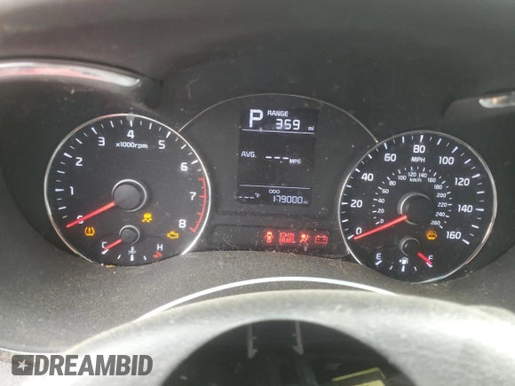 2017 Kia Forte5 LX with VIN KNAFK5A85H5706866, listed as a Copart auction lot 52030735 with 179,000 mi miles and Salvage Title. Bid and sale history available at carsss.com. Image 9.