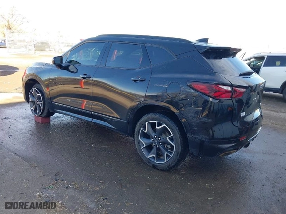 2021 Chevrolet Blazer RS with VIN 3GNKBKRS7MS557772, listed as a IAAI auction lot 41157912 with 67,550 mi miles. Bid and sale history available at carsss.com. Image 3.