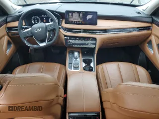 2023 Infiniti QX60 Sensory with VIN 5N1DL1GSXPC353226, listed as a Copart auction lot 44150355 with 17,125 mi miles and Salvage title. Bid and sale history available at DreamBid. Image 8.