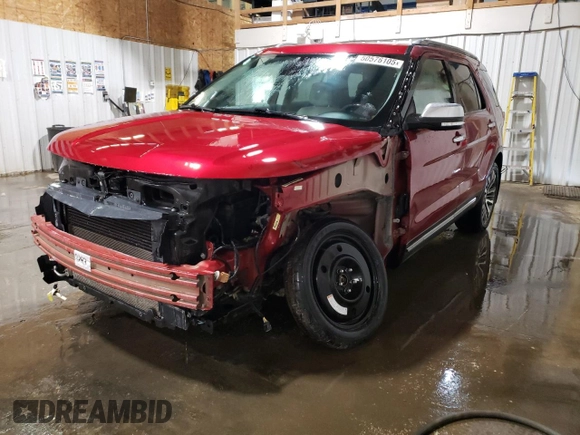 2018 Ford Explorer Platinum with VIN 1FM5K8HT1JGC85342, listed as a Copart auction lot 50576105 with 78,328 mi miles and Salvage Title. Bid and sale history available at carsss.com. Image 1.