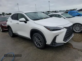 2023 Lexus NX 250 with VIN JTJADCAZ5P2006346, listed as a Copart auction lot 74574774 with Not provided miles and Salvage title. Bid and sale history available at DreamBid. Image 4.