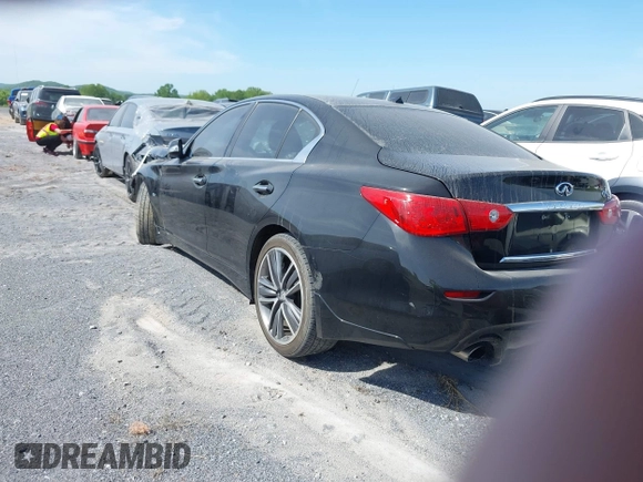 2017 Infiniti Q50 3.0t Premium with VIN JN1EV7AP7HM735786, listed as a IAAI auction lot 41696859 with 75,548 mi miles. Bid and sale history available at carsss.com. Image 3.