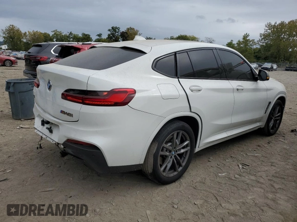 2020 BMW X4 M40i z VIN 5UX2V5C04L9C56582, wystawiony jako Copart lot #72743394 z przebiegiem 44 351 mil mil oraz Nie do naprawy • Non repairable. Historia ofert i sprzedaży dostępna na DreamBid. Obrazek 3.