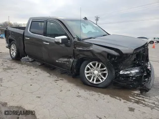 2019 GMC Sierra 1500 SLT with VIN 1GTU9DED2KZ322373, listed as a Copart auction lot 45382825 with 74,890 mi miles and Salvage Title. Bid and sale history available at carsss.com. Image 4.