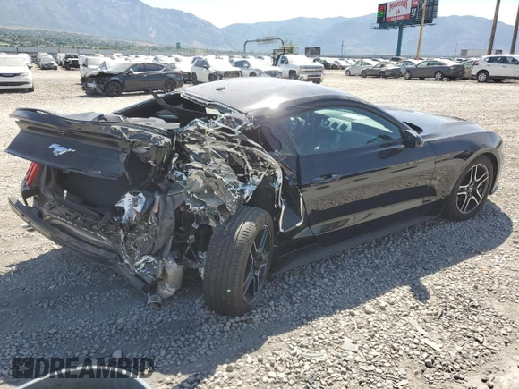 2019 Ford Mustang EcoBoost z VIN 1FA6P8TH2K5176100, wystawiony jako Copart lot #60731865 z przebiegiem 6 118 mil mil oraz Szkoda całkowita • Salvage title. Historia ofert i sprzedaży dostępna na DreamBid. Obrazek 3.
