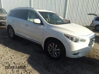 2014 Infiniti QX60 with VIN 5N1AL0MM9EC516108, listed as a IAAI auction lot 41663117 with 186,874 mi miles. Bid and sale history available at carsss.com. Image 1.