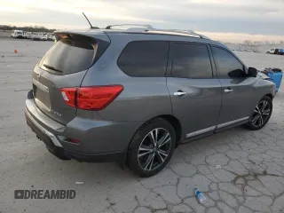 2018 Nissan Pathfinder Platinum z VIN 5N1DR2MN5JC610951, wystawiony jako Copart lot #46655905 z przebiegiem 97 539 mil mil oraz Szkoda całkowita • Salvage title. Historia ofert i sprzedaży dostępna na DreamBid. Obrazek 3.