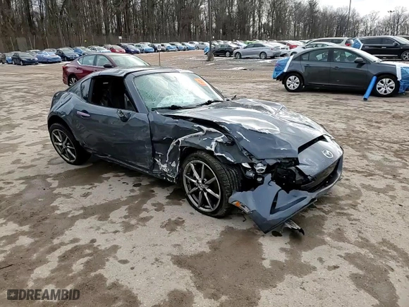 2021 Mazda MX-5 Miata RF Grand Touring with VIN JM1NDAM74M0456239, listed as a Copart auction lot 46120505 with 0 mi miles and Non Repairable. Bid and sale history available at carsss.com. Image 13.