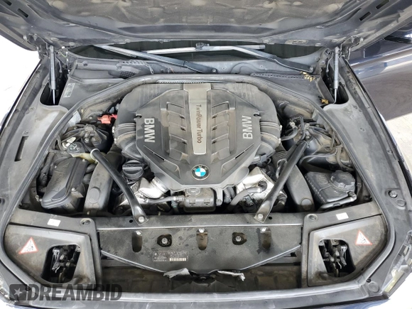 2013 BMW 5 Series 550i with VIN WBAFR9C52DDX80316, listed as a Copart auction lot 53540725 with 122,896 mi miles and Salvage Title. Bid and sale history available at carsss.com. Image 12.