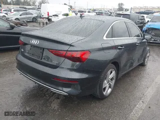 2023 Audi A3 Premium with VIN WAUGUDGY6PA140433, listed as a IAAI auction lot 41684883 with 27,410 mi miles. Bid and sale history available at carsss.com. Image 4.