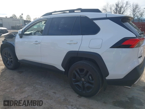 2023 Toyota RAV4 Adventure with VIN 2T3J1RFV6PW374384, listed as a IAAI auction lot 41699655 with 15,504 mi miles. Bid and sale history available at carsss.com. Image 3.