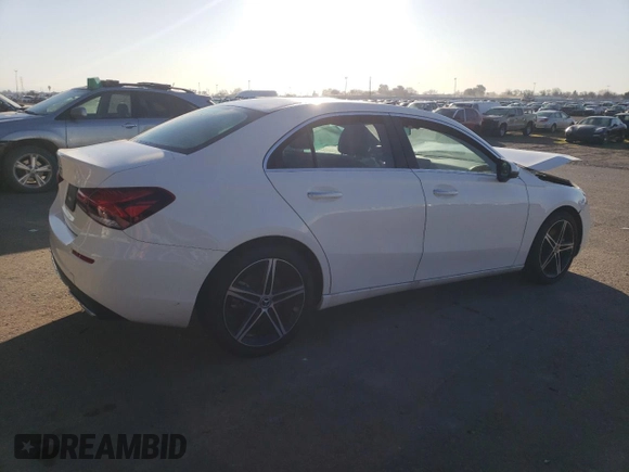 2021 Mercedes-Benz A 220 with VIN W1K3G4EB7MJ311280, listed as a Copart auction lot 42765535 with 26,877 mi miles and Salvage Title. Bid and sale history available at DreamBid. Image 3.