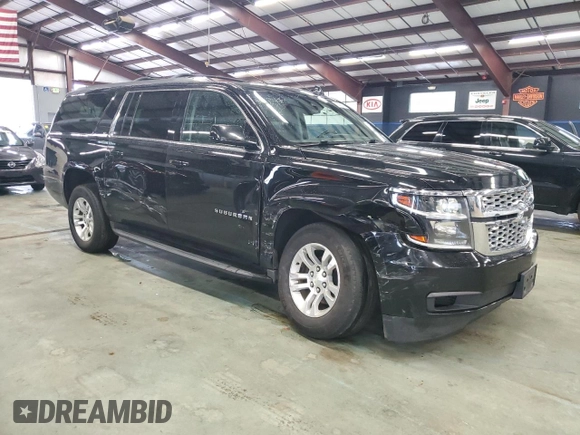 2017 Chevrolet Suburban LT with VIN 1GNSKHKC4HR185340, listed as a Copart auction lot 55830355 with 196,683 mi miles and Salvage Title. Bid and sale history available at DreamBid. Image 4.