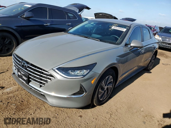 2023 Hyundai Sonata Hybrid Blue with VIN KMHL24JJ4PA057095, listed as a Copart auction lot 60839993 with 2,525 mi miles. Bid and sale history available at carsss.com. Image 1.