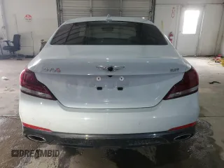 2019 Genesis G70 3.3T Advanced with VIN KMTG34LE8KU042482, listed as a Copart auction lot 45921005 with 0 mi miles and Salvage Title. Bid and sale history available at carsss.com. Image 6.
