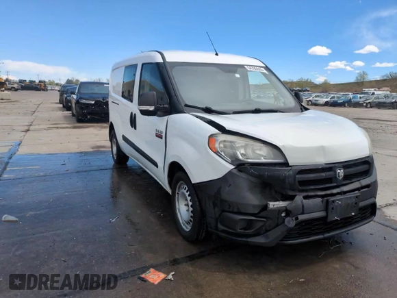 2016 Ram ProMaster City Cargo Tradesman with VIN ZFBERFAT3G6C46058, listed as a Copart auction lot 54780365 with 65,177 mi miles and Salvage Title. Bid and sale history available at DreamBid. Image 13.