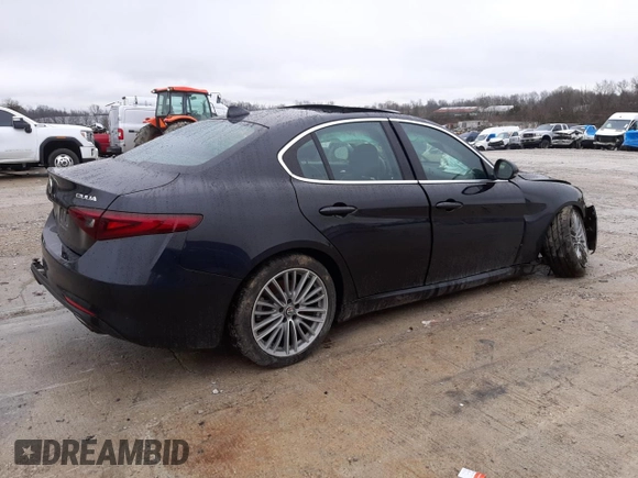 2017 Alfa Romeo Giulia Ti with VIN ZARFAEEN2H7561494, listed as a Copart auction lot 70345142 with 0 mi miles. Bid and sale history available at carsss.com. Image 3.