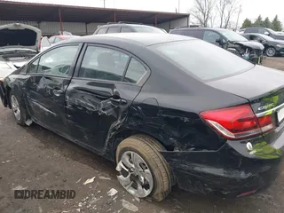 2015 Honda Civic Sedan LX with VIN 19XFB2F54FE057949, listed as a IAAI auction lot 41990069 with 174,000 mi miles. Bid and sale history available at carsss.com. Image 6.