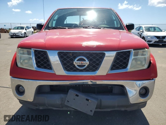 2005 Nissan Frontier LE with VIN 1N6AD06W45C402255, listed as a Copart auction lot 75503734 with 219,934 mi miles and Salvage title. Bid and sale history available at DreamBid. Image 5.