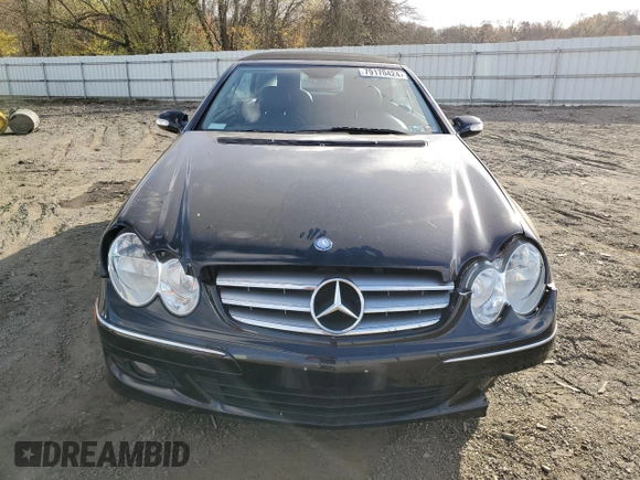 2008 Mercedes-Benz CLK 350 with VIN WDBTK56F78F235373, listed as a Copart auction lot 79170424 with Not Provided miles and Salvage Title. Bid and sale history available at DreamBid. Image 5.