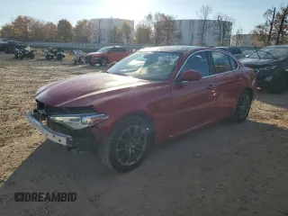 2019 Alfa Romeo Giulia with VIN ZARFANAN0K7603383, listed as a Copart auction lot 76536284 with 45,678 mi miles and Salvage Title. Bid and sale history available at carsss.com. Image 1.