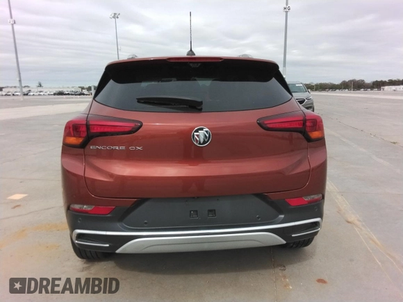 2021 Buick Encore GX Essence with VIN KL4MMFSL3MB076378, listed as a Copart auction lot 58874155 with Not provided miles and Salvage title. Bid and sale history available at DreamBid. Image 6.