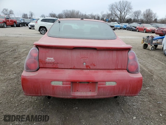 2004 Chevrolet Monte Carlo SS with VIN 2G1WX12K449193350, listed as a Copart auction lot 44987355 with 141,715 mi miles and Salvage Title. Bid and sale history available at carsss.com. Image 6.
