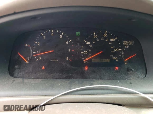 1999 Lexus ES 300 with VIN JT8BF28G9X5058186, listed as a Copart auction lot 53206205 with 196,462 mi miles and Clean title. Bid and sale history available at DreamBid. Image 9.