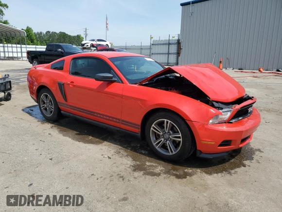 2012 Ford Mustang Premium with VIN 1ZVBP8AMXC5270605, listed as a Copart auction lot 57178715 with 139,424 mi miles and Salvage title. Bid and sale history available at DreamBid. Image 4.