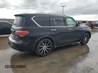 2013 Infiniti QX56 with VIN JN8AZ2NF3D9531167, listed as a Copart auction lot 54248225 with 173,254 mi miles and Salvage title. Bid and sale history available at DreamBid. Image 3.