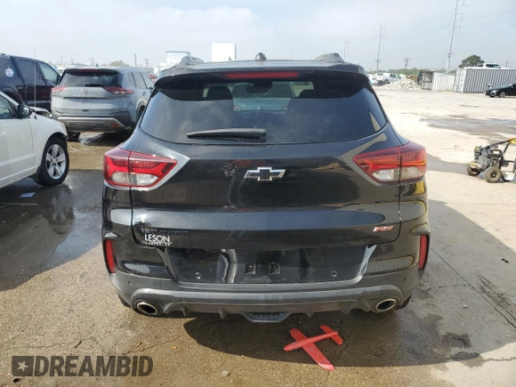 2022 Chevrolet TrailBlazer RS with VIN KL79MTSL2NB113817, listed as a Copart auction lot 50630965 with 39,588 mi miles and Salvage Title. Bid and sale history available at carsss.com. Image 6.