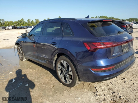 2022 Audi e-tron Premium with VIN WA1AAAGEXNB022571, listed as a Copart auction lot 73378024 with 40,953 mi miles and Salvage Title. Bid and sale history available at carsss.com. Image 2.