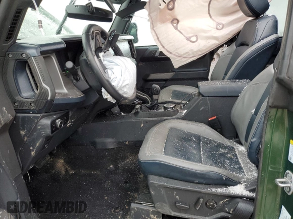 2023 Ford Bronco с VIN 1FMEE5DP7PLB60568, выставлен на аукционе Copart как лот 87751615 с пробегом 25 681 миль миль и На запчасти • Non repairable. История ставок и продаж доступна на DreamBid. Изображение 7.